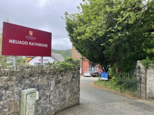 Rathbone building roadside sign